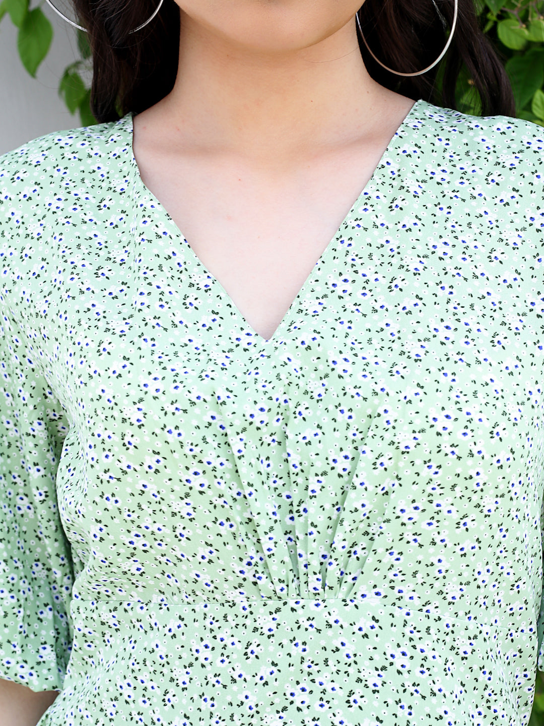 Mint Floral Mini Dress