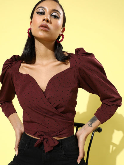 Tie up wrap top