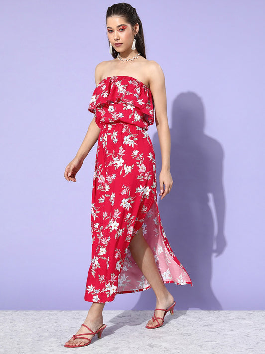 Two Pc Frill Dress