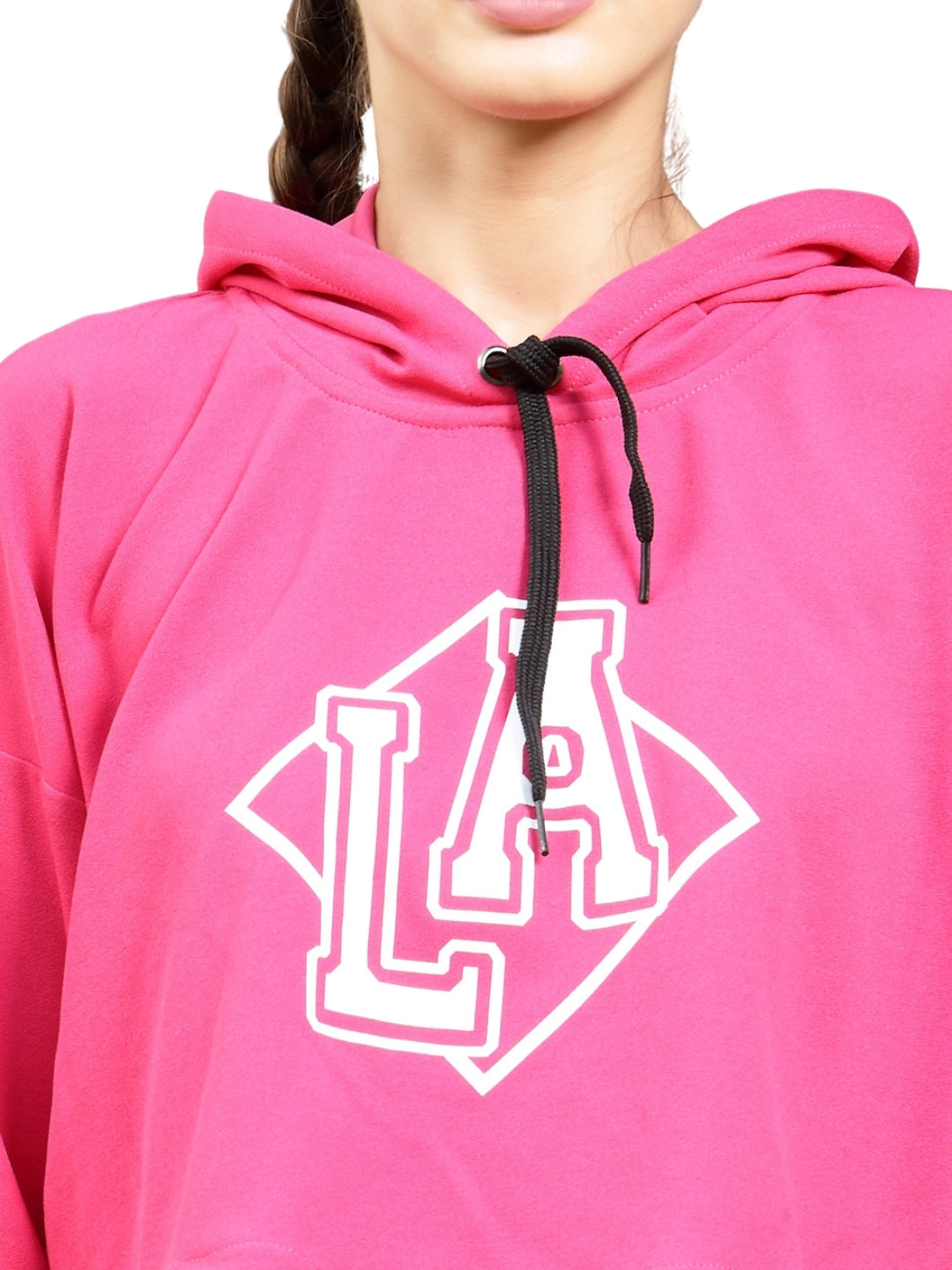 Trendy Fuchsia Cord Set for Women | Stylish Airport Look | Los Angeles Printed Tracksuit
