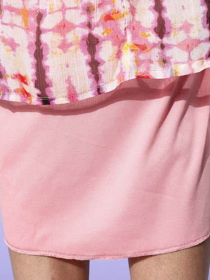 Pink Maxi Floral Dress