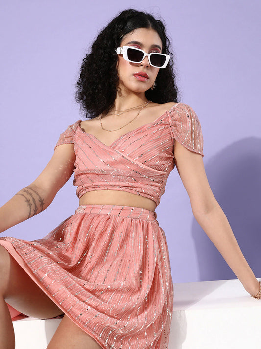 Offshoulder Two Pc Dress