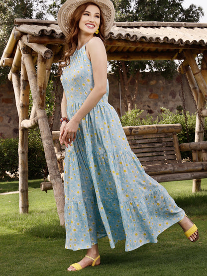 Fit And Flare Maxi Dress