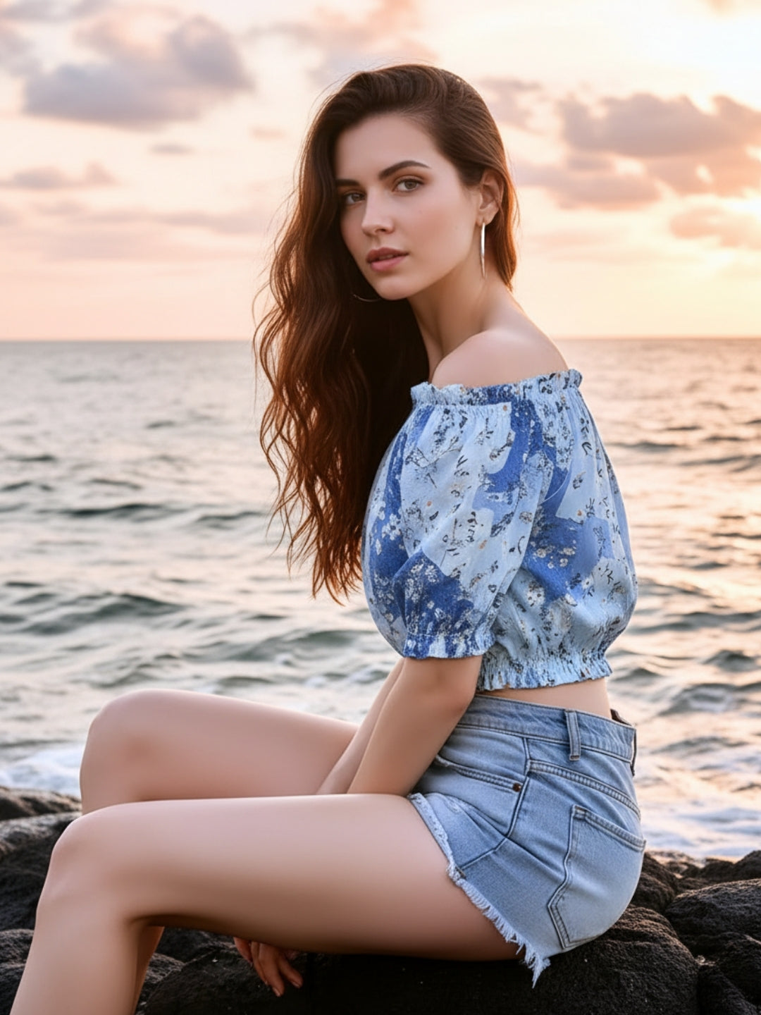 Sera Printed Floral Top
