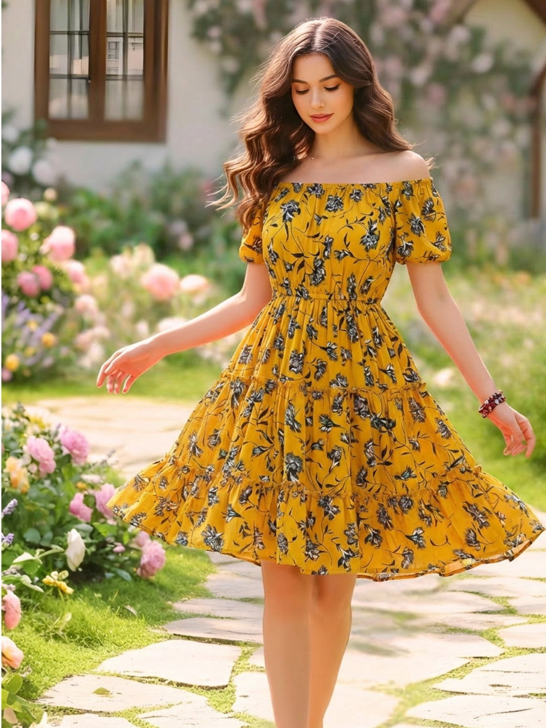 Sera Fit and Flare Mini  Dress