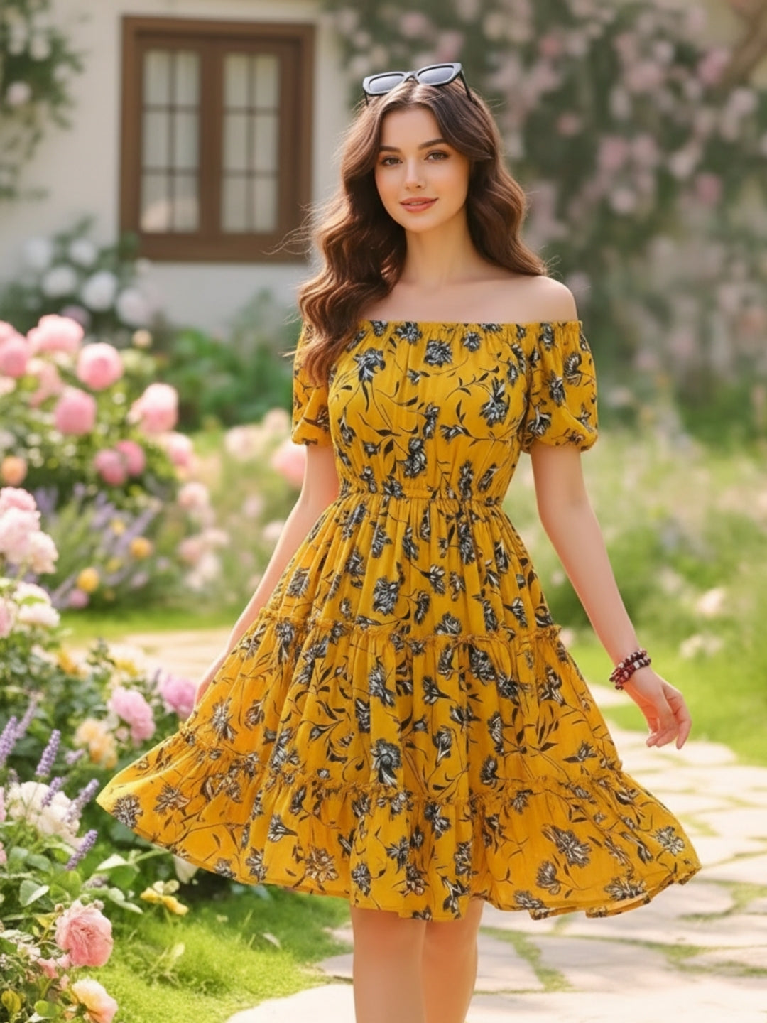 Sera Fit and Flare Mini  Dress