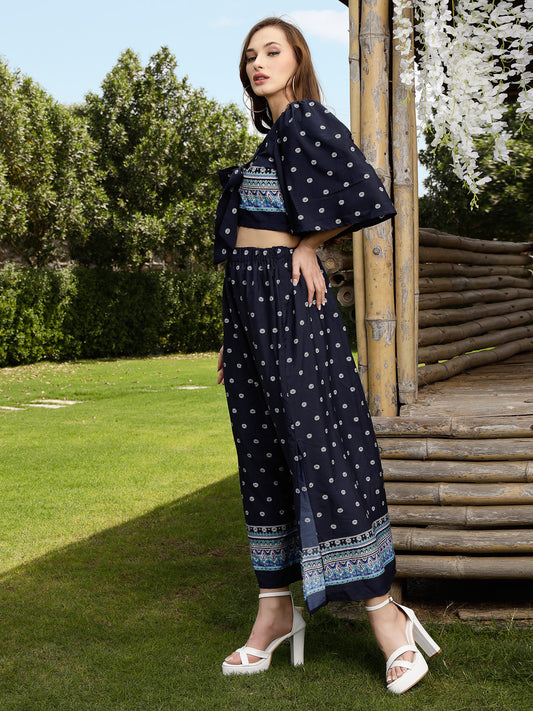 Top And Skirt Printed Set