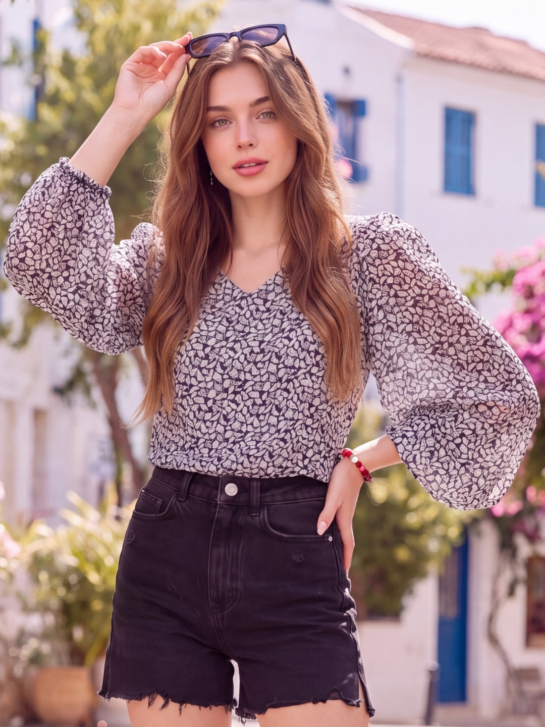 Chiffon Crop Top