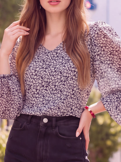 Chiffon Crop Top
