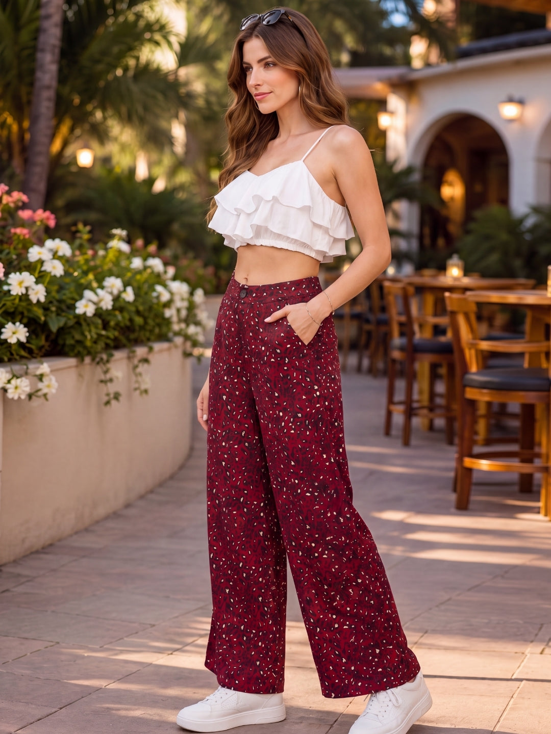 Crepe Regular Trouser
