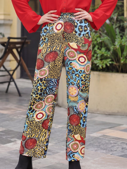 Satin Straight Fit Trouser