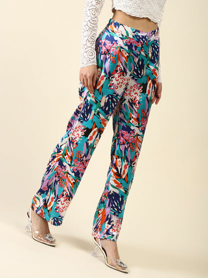 Offwhite Print Trouser