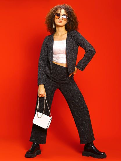 Black Strech  open shrug