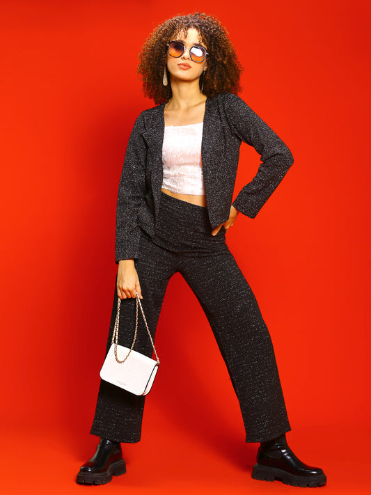 Black Strech  open shrug