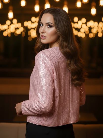 PinkSeq Sequence Front open  Party shrug