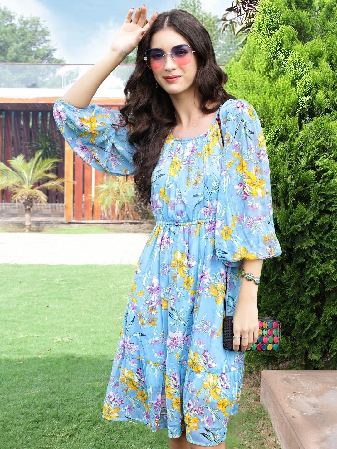 Leight weight flowy Chiffon Dress