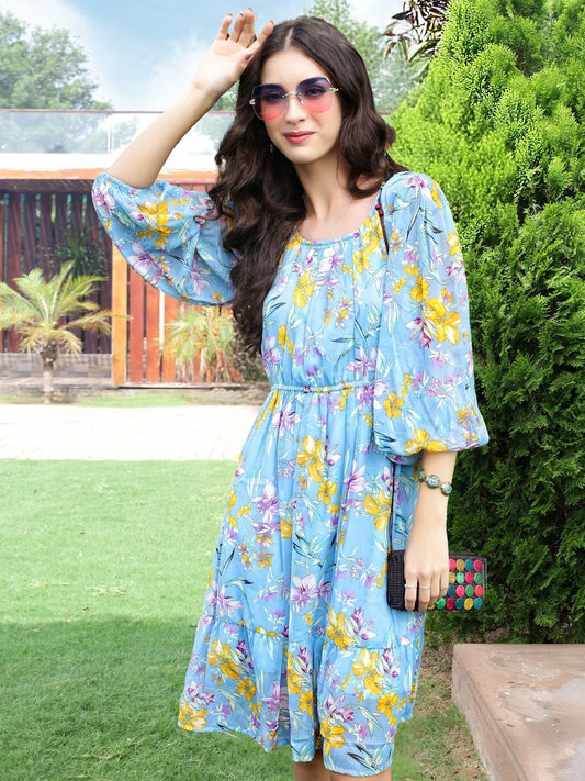 Leight weight flowy Chiffon Dress