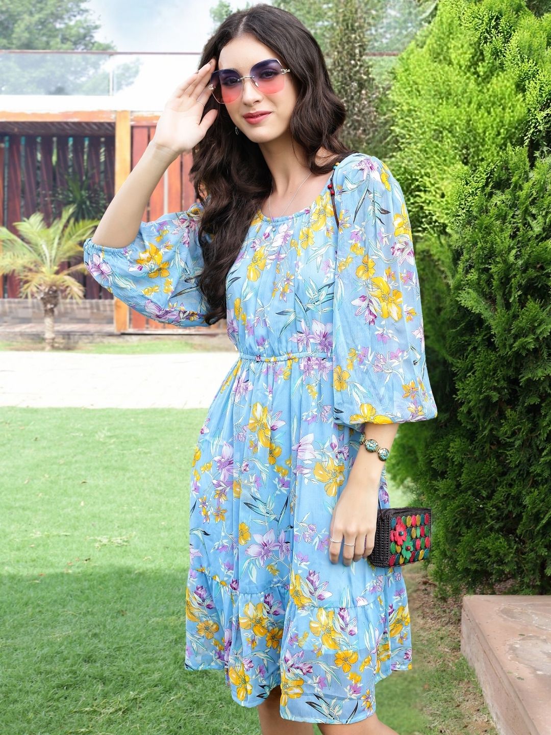 Leight weight flowy Chiffon Dress