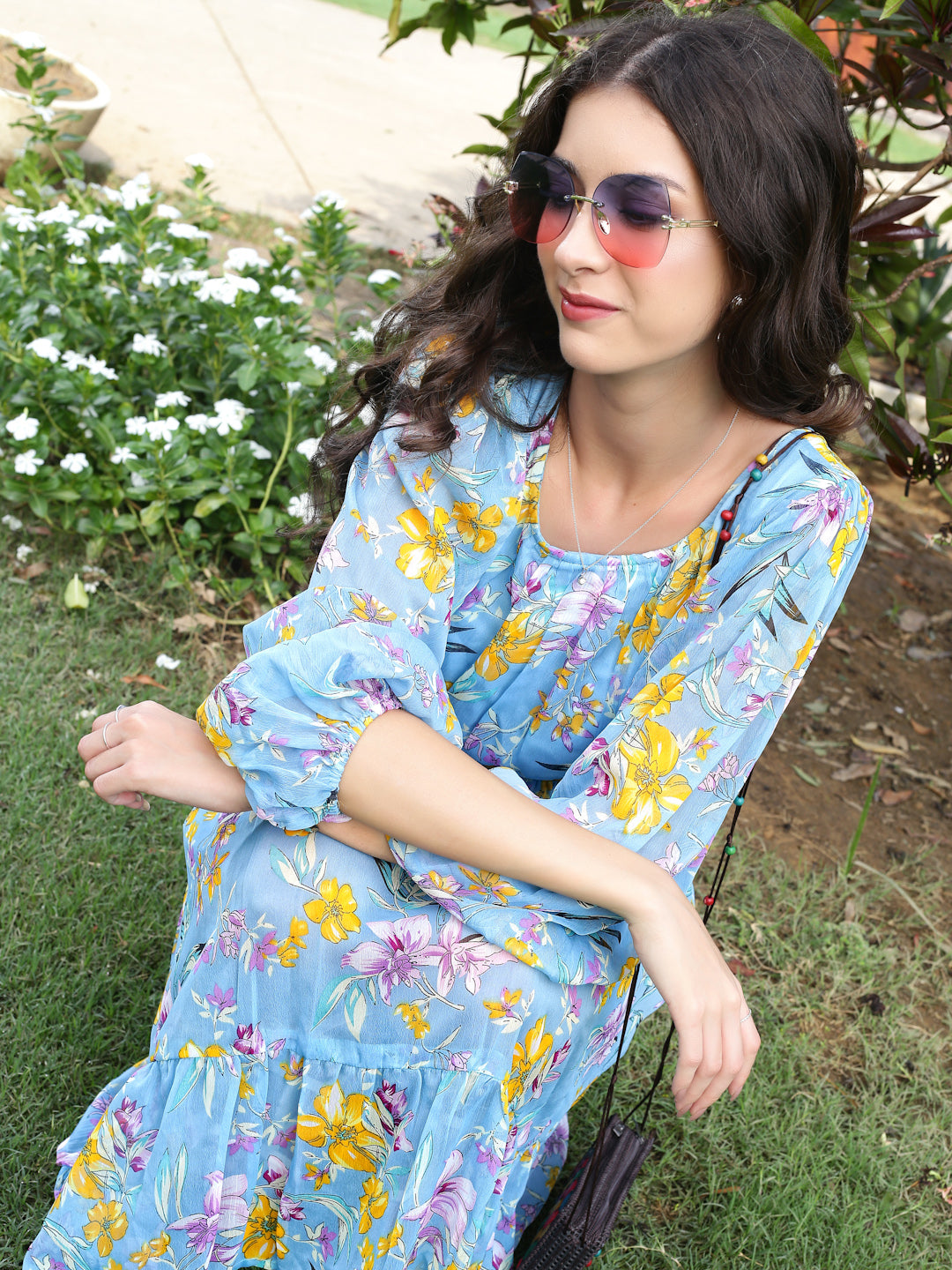 Leight weight flowy Chiffon Dress