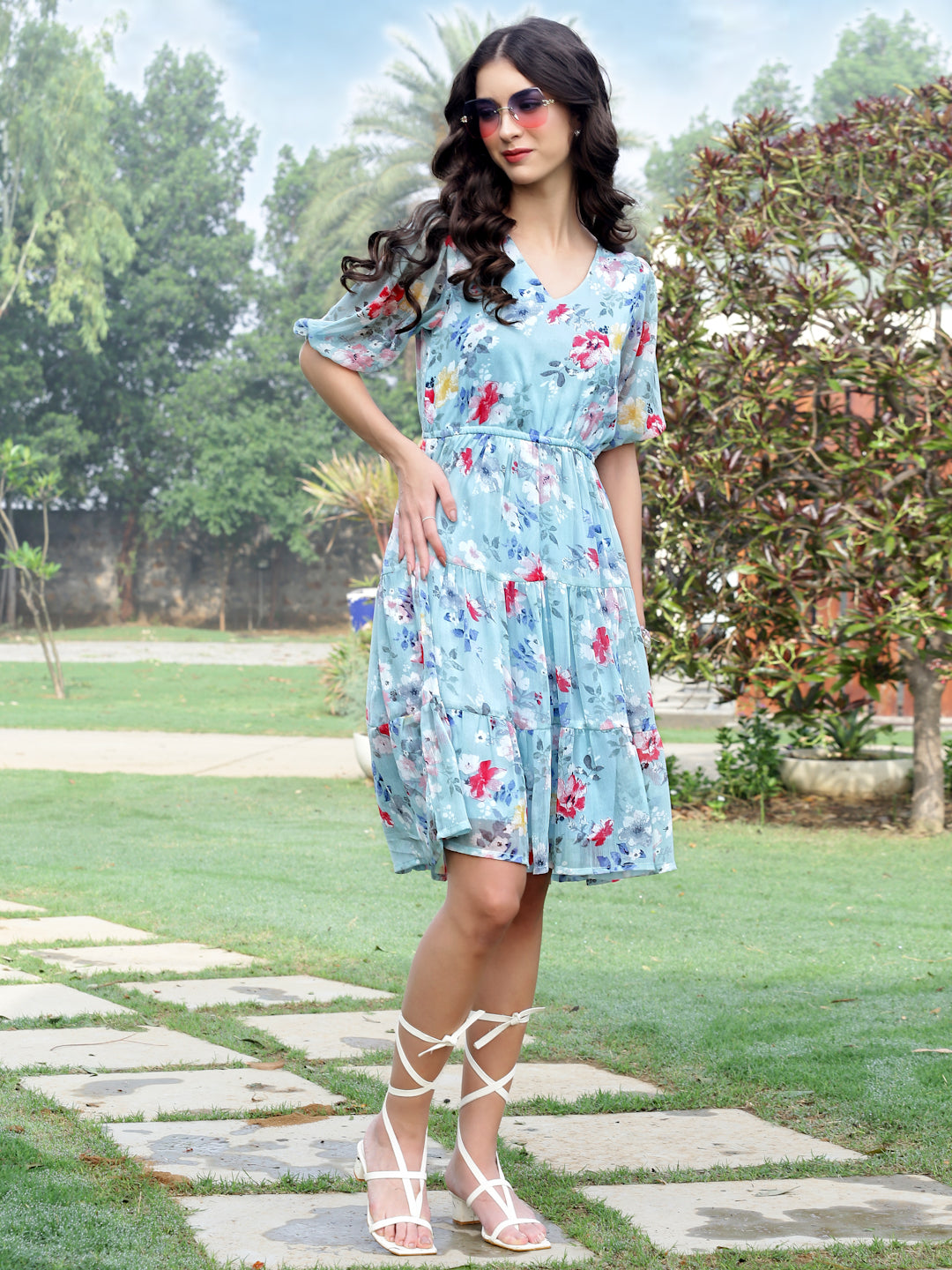 Light Weight Flowy Pastel Twirl Dress