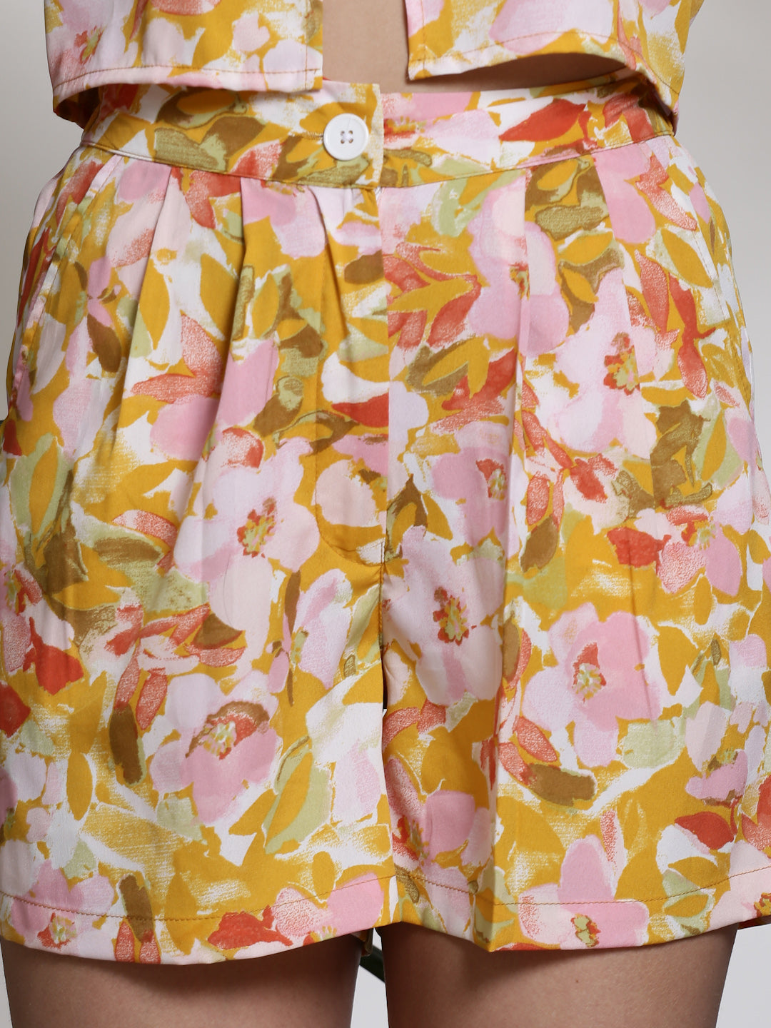 Yellow Above Knee Short