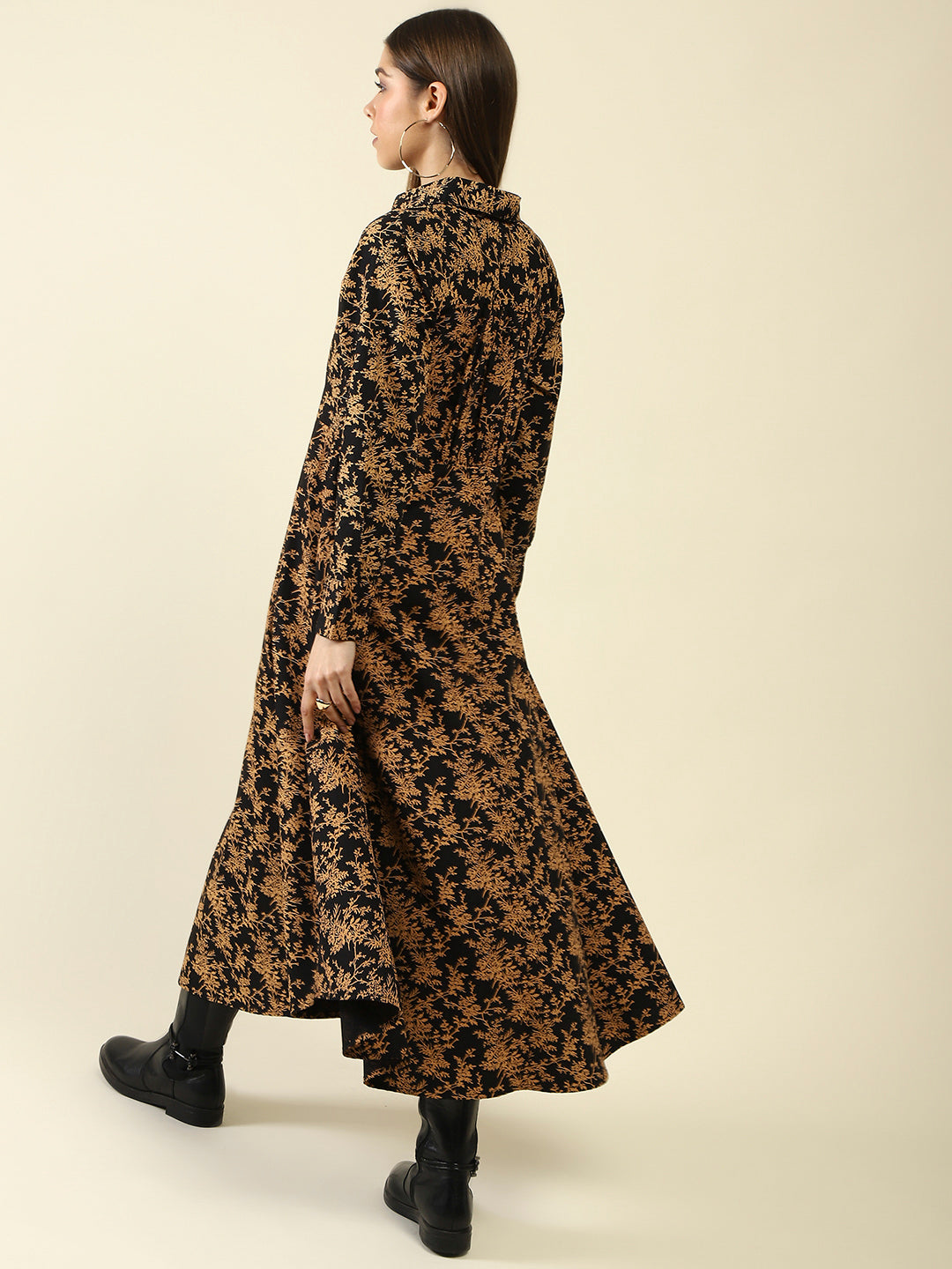 BlackYellow A-Line Dress