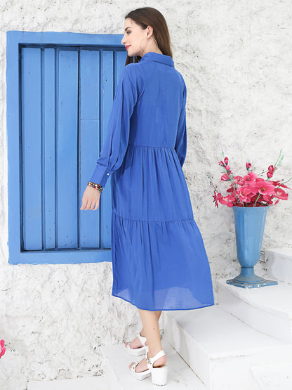 Blue Midi Dress