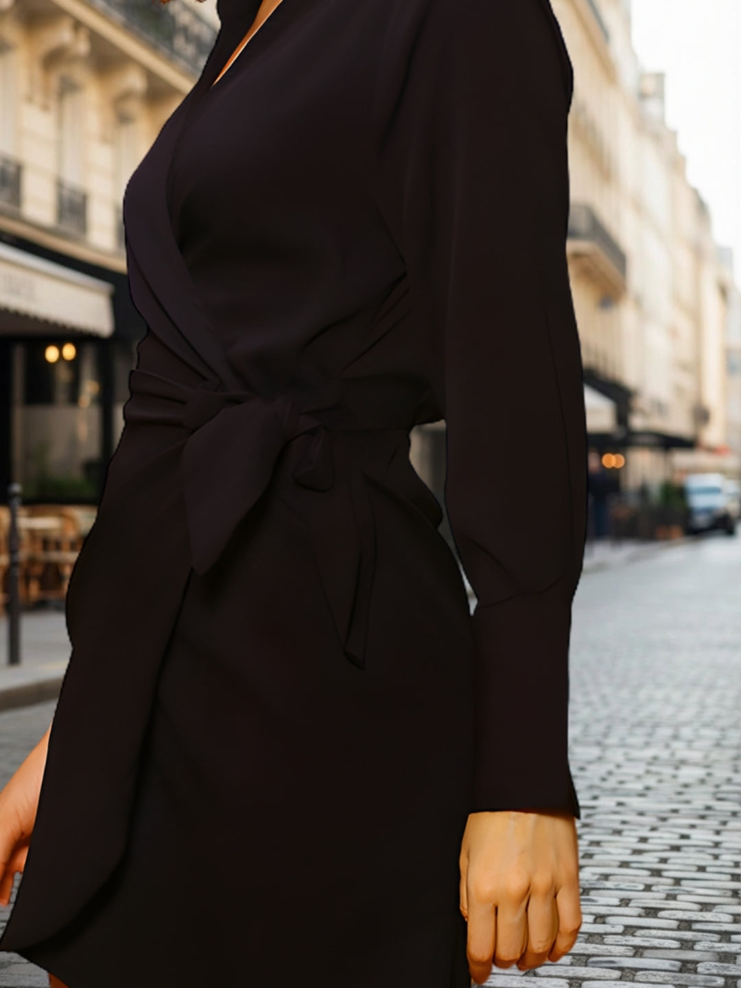 Women Black Fit and Flare Mini Solid Casual Dresses