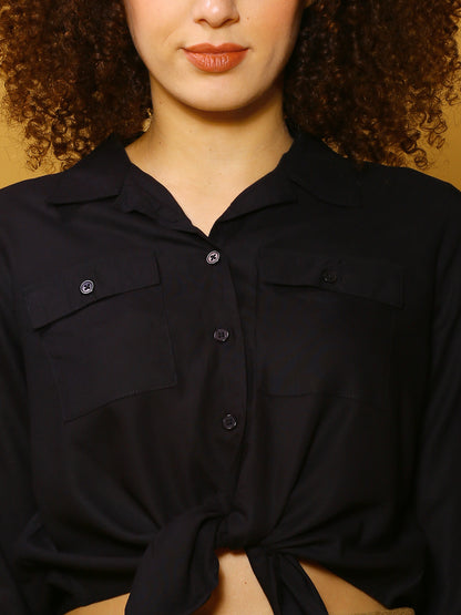 Black Solid Top