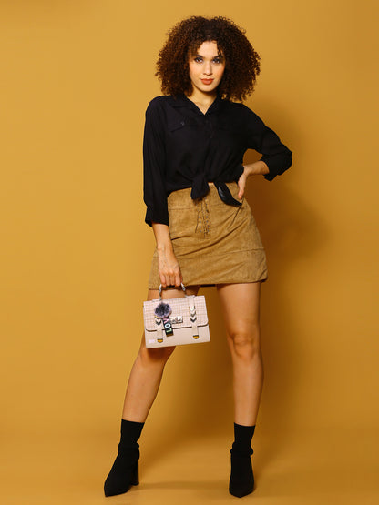Black Solid Top