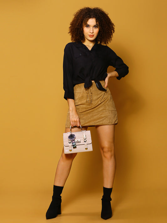 Black Solid Top