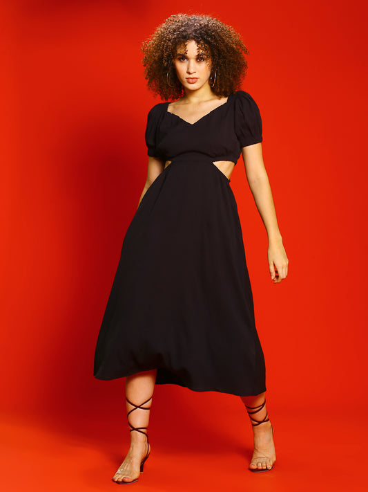 Black Cut-Out Dress