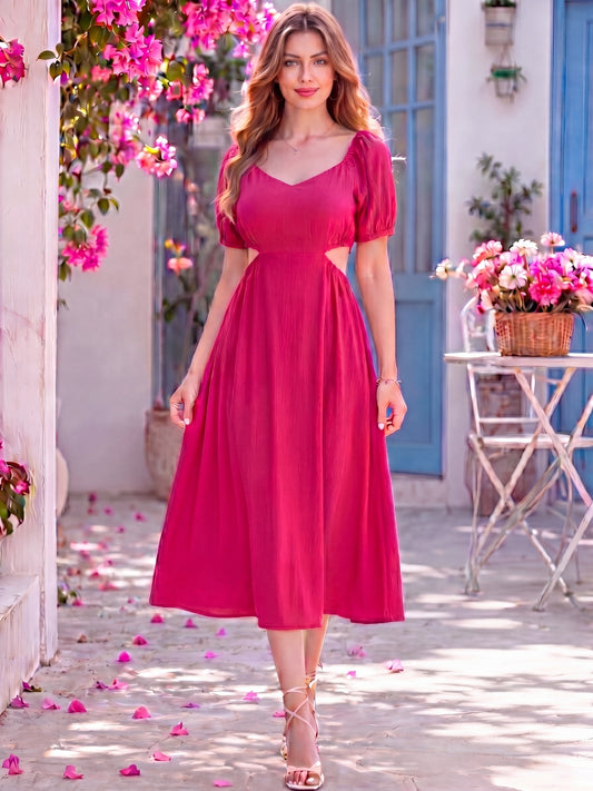 Cutout  Bodycon Midi Dress
