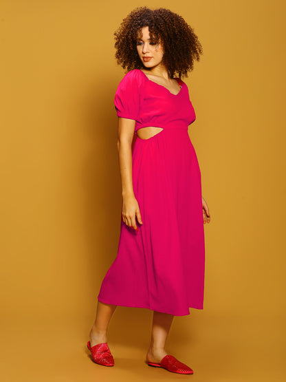 Cutout Fushi Midi Dress