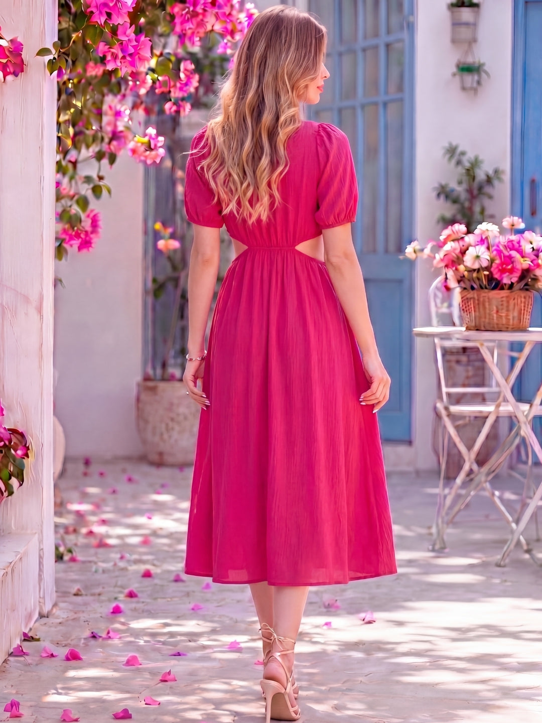 Cutout  Bodycon Midi Dress