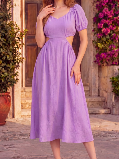 Premium Fabric Midi Dress