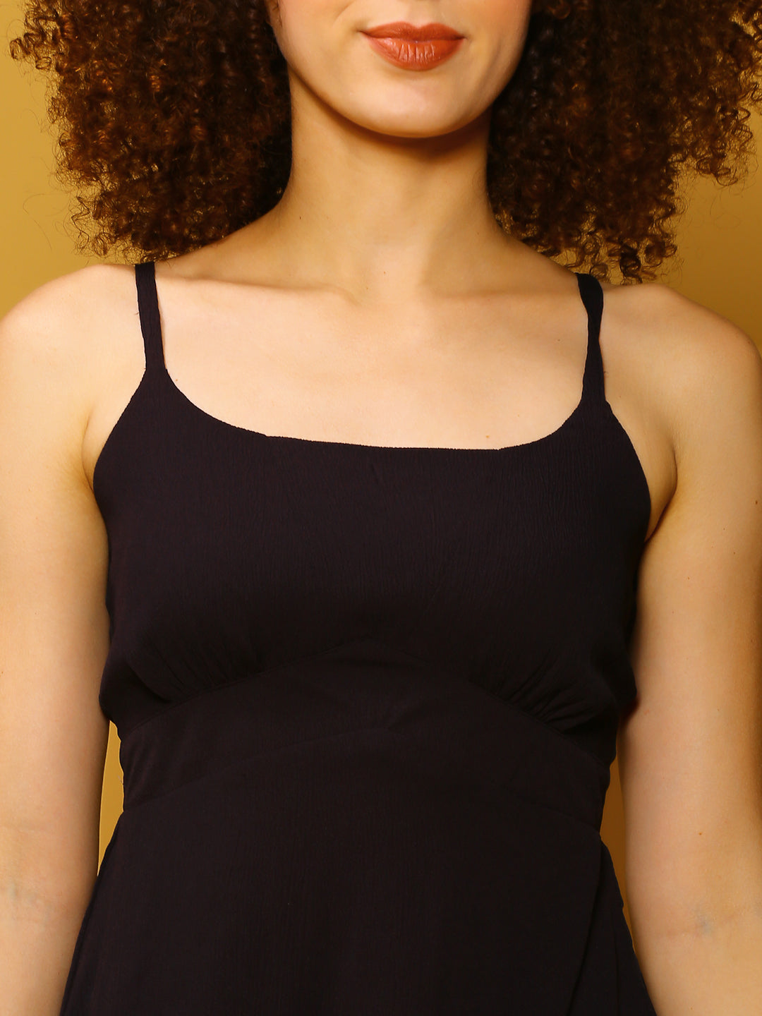 Tieups Black Midi Dress