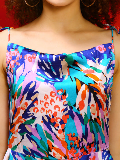 Back tie up  mini dress