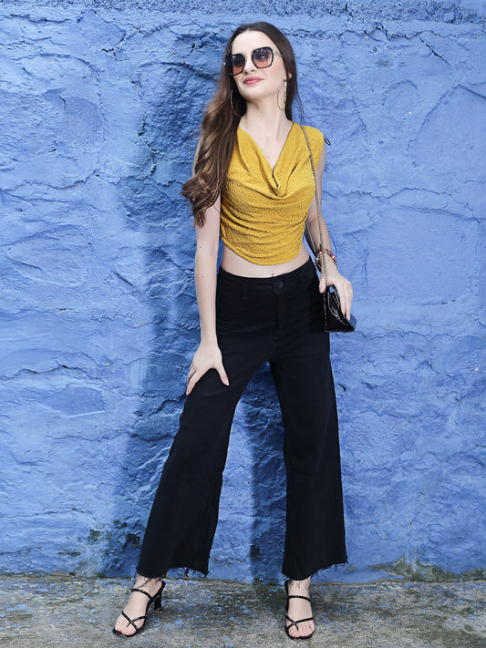 Solid Crop Tops