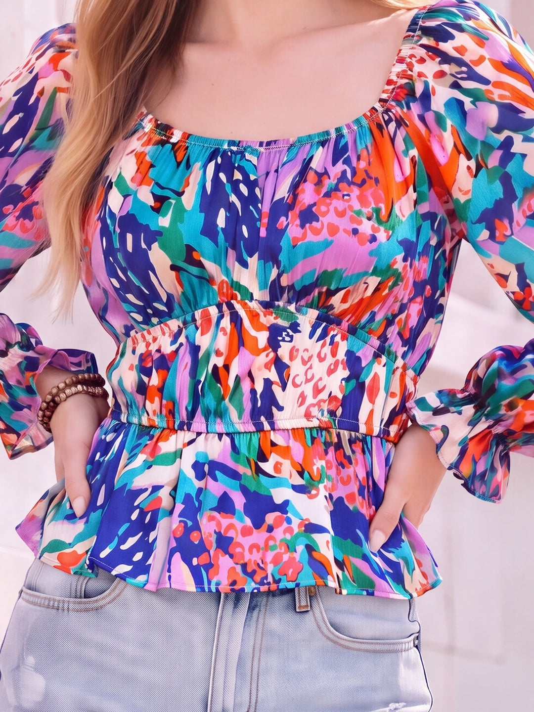 Satin Regular Regular Tops
