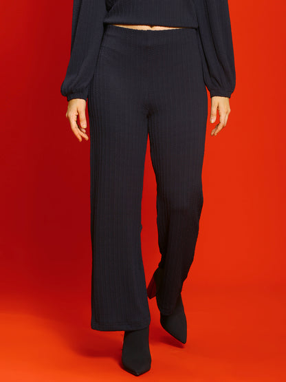 Black high waist trouser