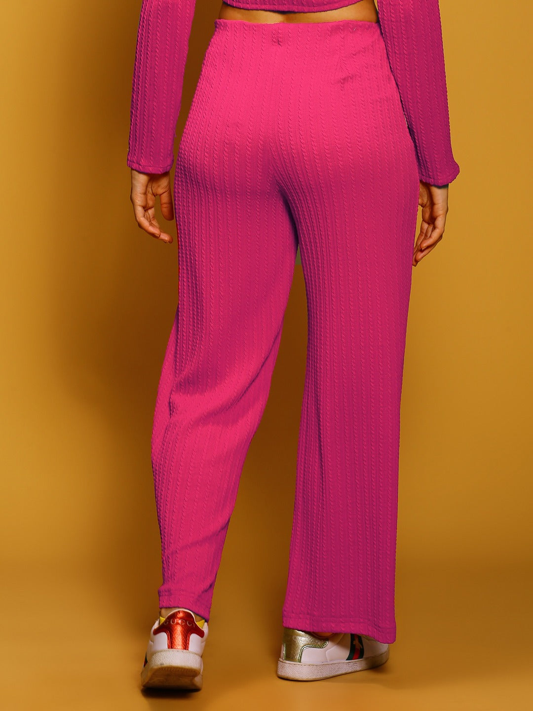 Textured rib  trouser