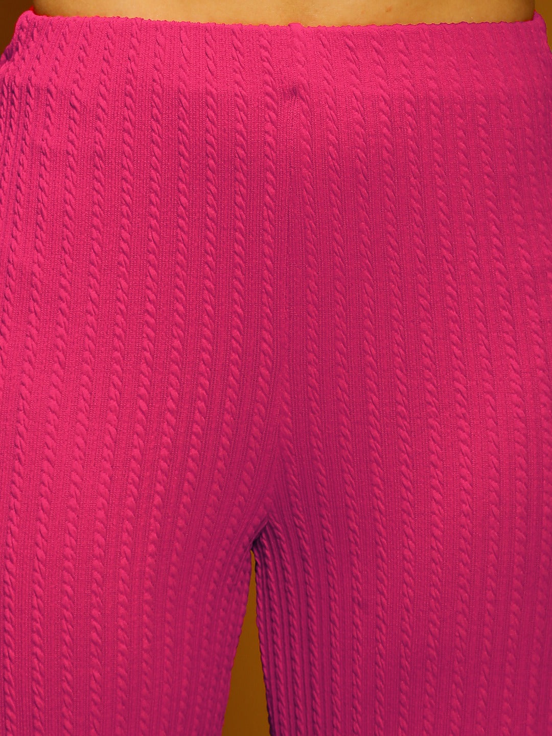 Textured rib  trouser