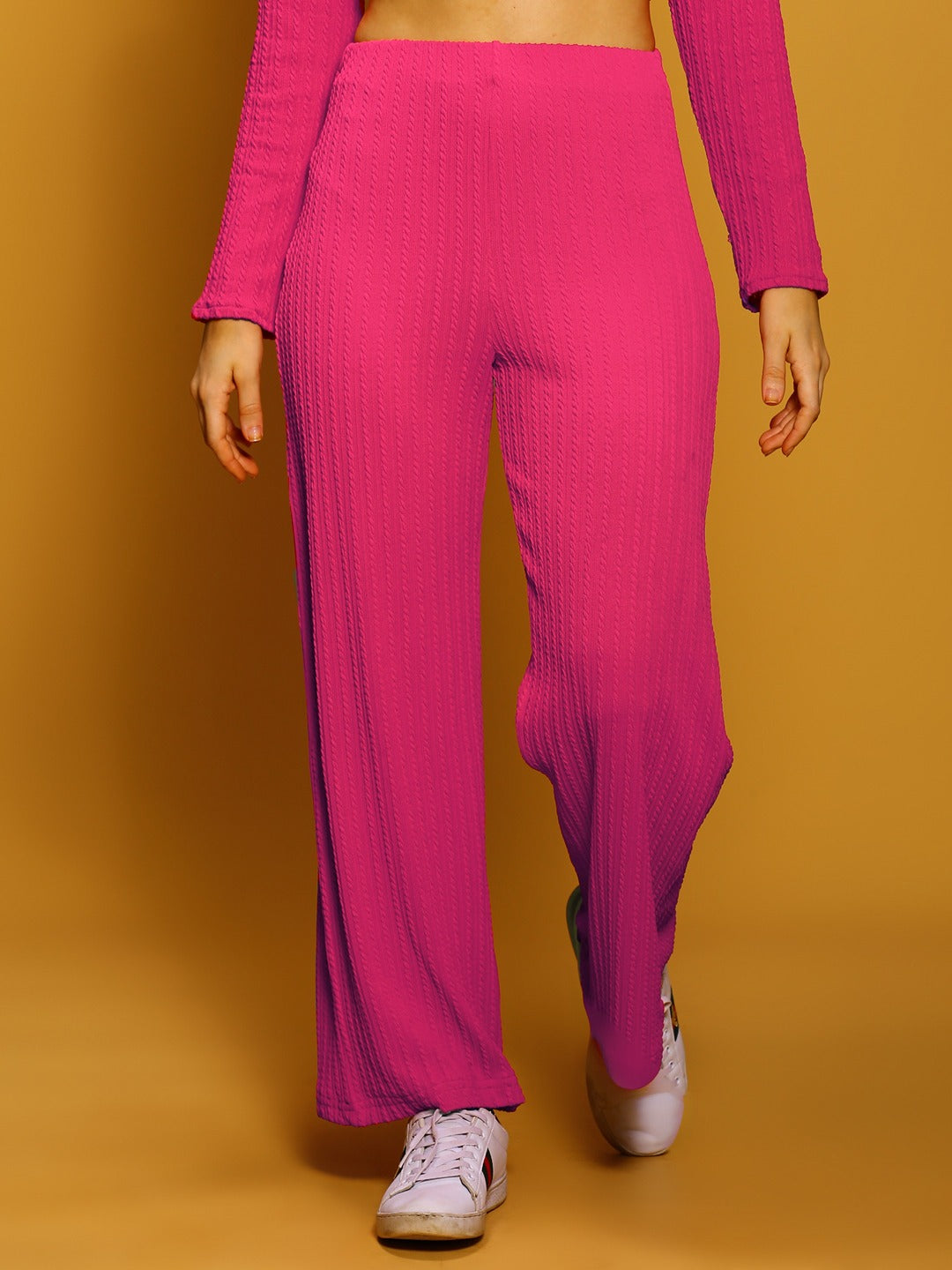 Textured rib  trouser