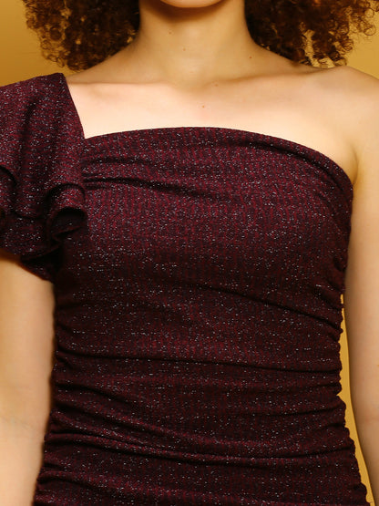 Wine Stretachable Dress