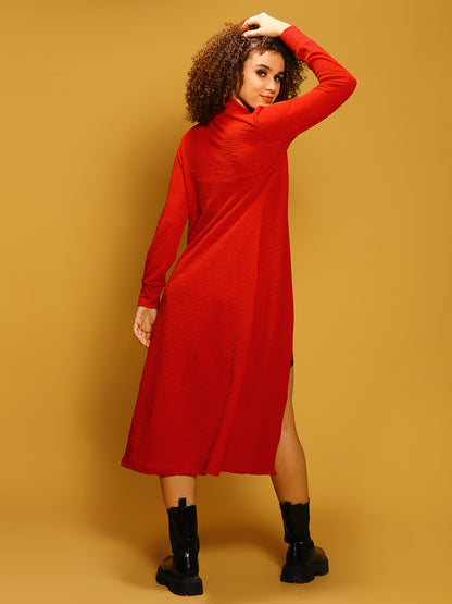 Red front open shrug