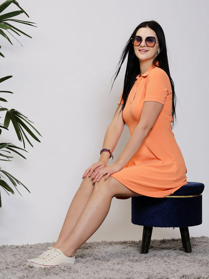 Coral Mini Dress