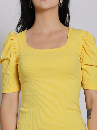 Yellow Bodycon Dress