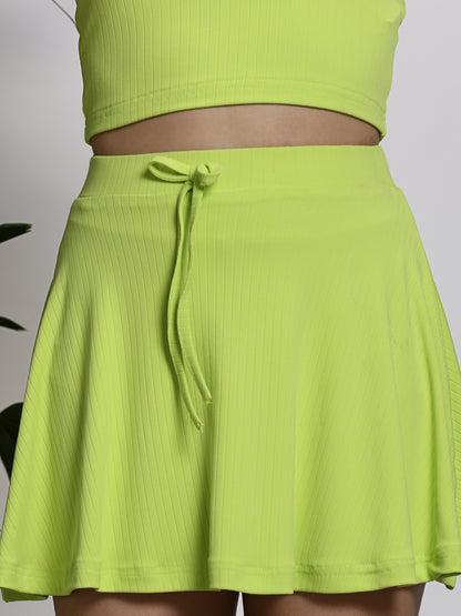 Lime Top Skirt  Cord-Set