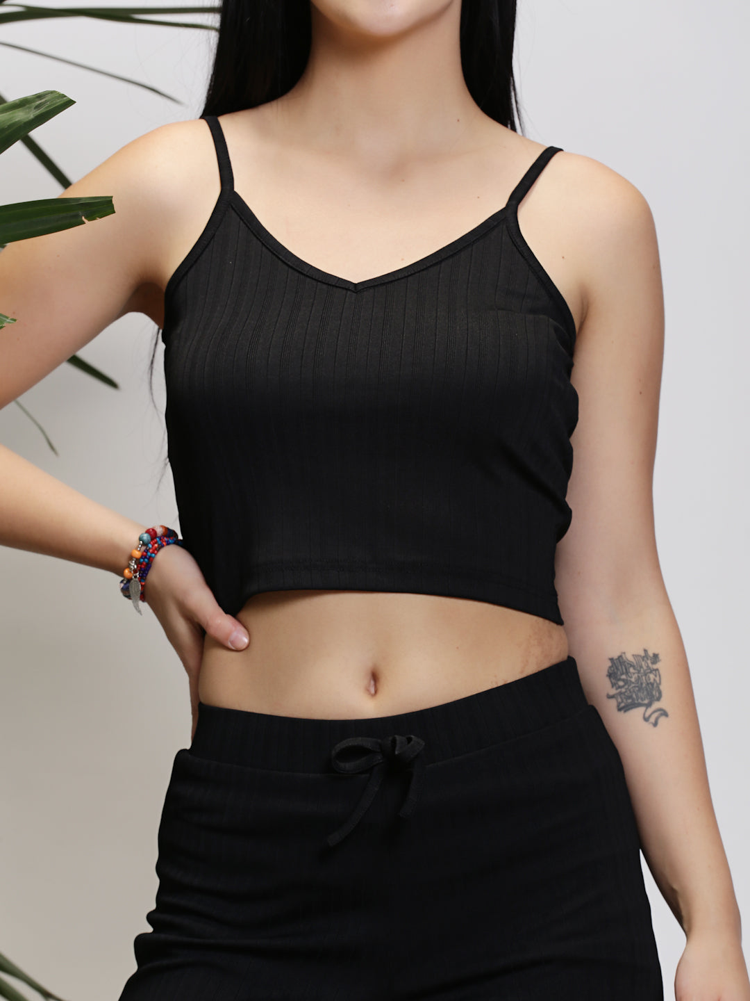 Black Top Short Cord-Set